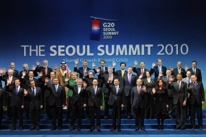 12 Nov 2010: World economic representatives at the G20 Summit (Photo: © Li Xueren / Xinhua Press / Corbis)