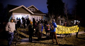 Activists protecting a home from foreclosure. Source: Mark R. Brown / Mark R. Brown Photography