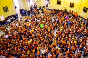 Protestors at the Texas State House (Photo: Nick Swartsell)