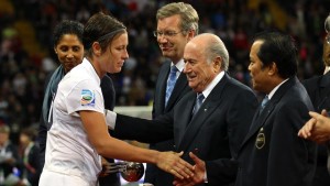 Sports Illustrated: "U.S. women's national team star forward Abby Wambach has encountered her fair share of sexism from FIFA and president Sepp Blatter." (Photo: Alex Livesey / FIFA / Getty Images)