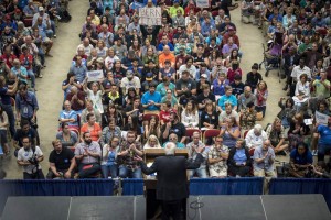 Rally for Bernie in Madison, Wisconsin on July 1, 2015 (Photo: Christopher Dilts - Bloomberg/Getty Images)