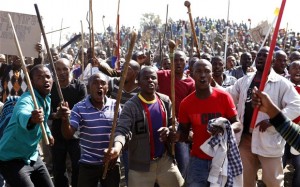 Striking workers at the Marikana mine (Photo: Siphiwe Sibeko/REUTERS)
