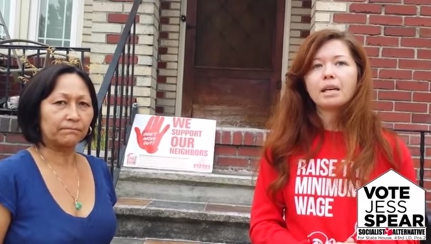 Video: Socialist Candidate Jess Spear Risks Arrest Protesting Home ...